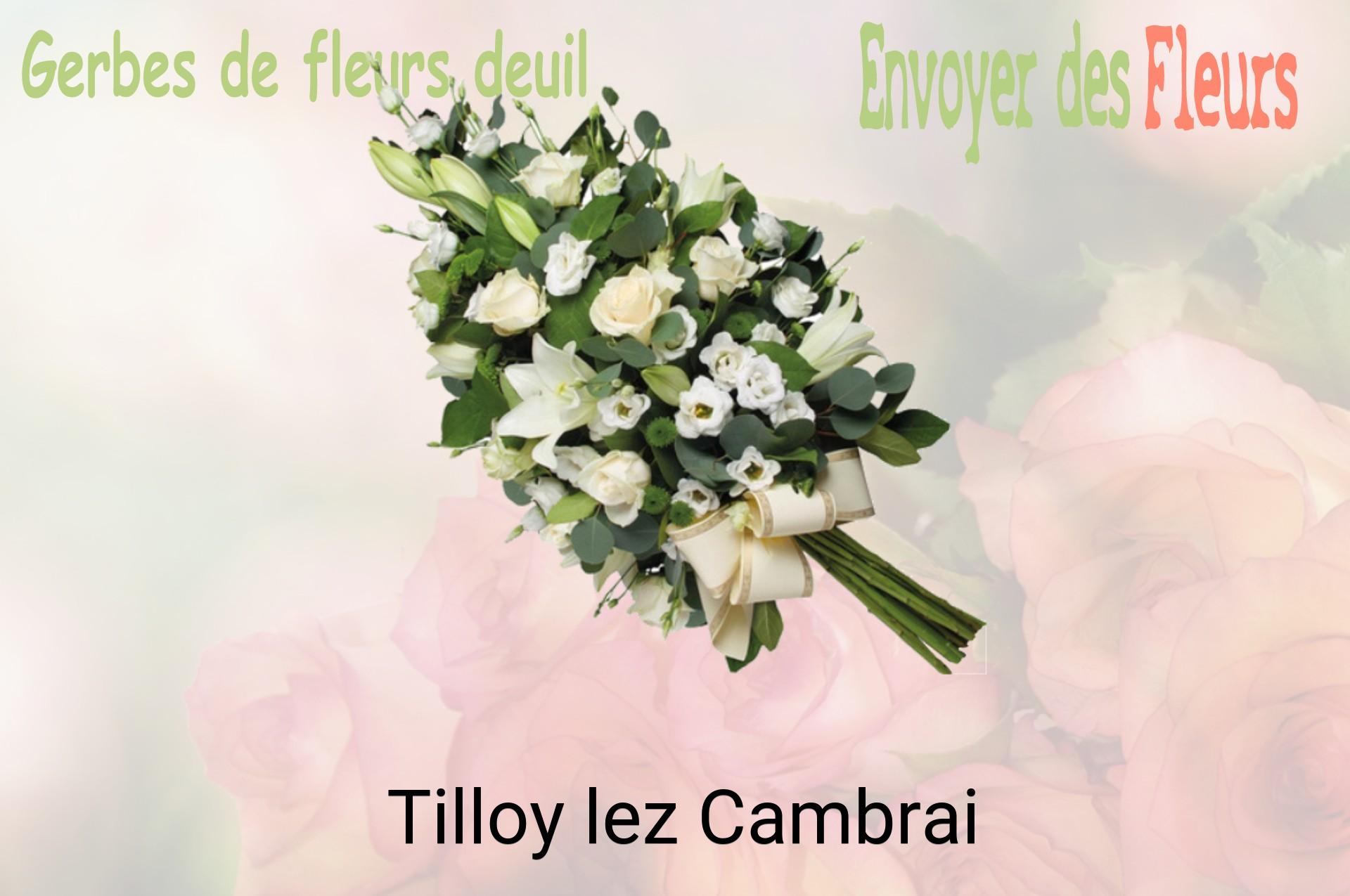Gerbe de fleurs de deuil livrée à Tilloy-lez-Cambrai